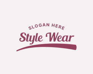 Clothing Script Style logo design