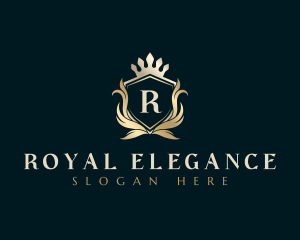 Shield Royal Crown logo design