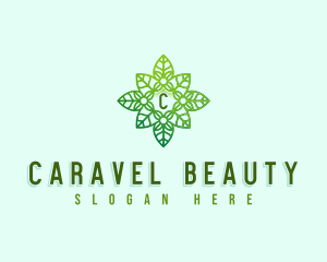 Modern Floral Wreath logo design