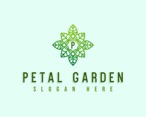 Modern Floral Wreath logo design