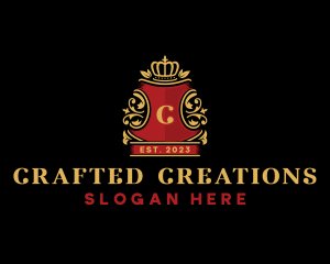 Royal Crown Crest logo design