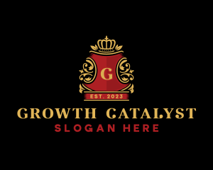 Royal Crown Crest logo design