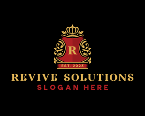 Royal Crown Crest logo design