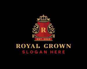 Royal Crown Crest logo design