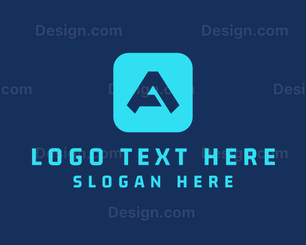 Tech Agency Letter A Logo