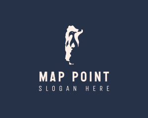 Penguin Argentina Map logo