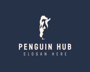 Penguin Argentina Map logo