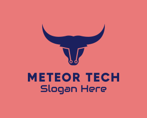 Tech Bull Circuit logo design