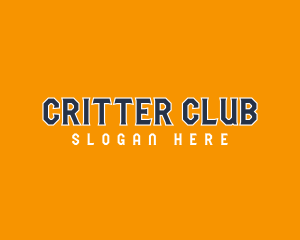 Sport Club Text logo design