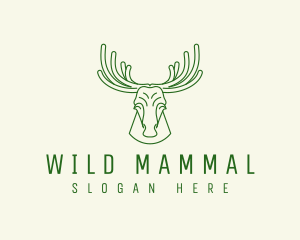 Wild Moose Antler logo design