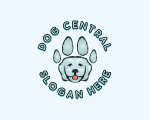 Pet Dog Paw logo design