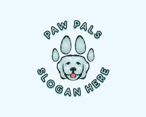 Pet Dog Paw logo design