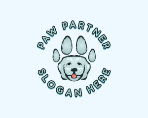 Pet Dog Paw logo design