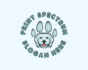 Pet Dog Paw logo design