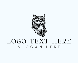 Formal Victorian Owl logo