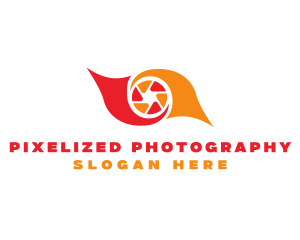 Camera Shutter Eye logo design