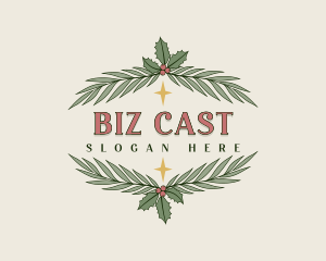 Holiday Christmas  Ornament Logo