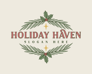 Holiday Christmas  Ornament logo design