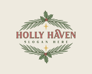 Holiday Christmas  Ornament logo design