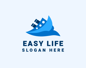 Ocean Travel Boat logo design