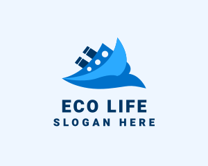 Ocean Travel Boat logo design