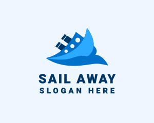 Ocean Travel Boat logo design