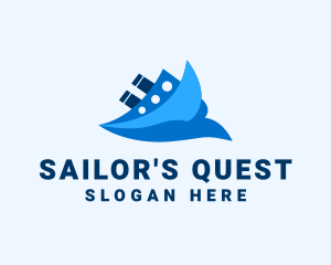 Ocean Travel Boat logo design