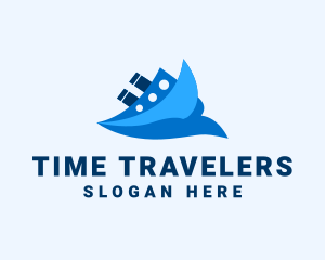 Ocean Travel Boat logo design