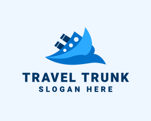 Ocean Travel Boat logo design