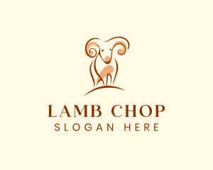 Barn Ram Goat logo design