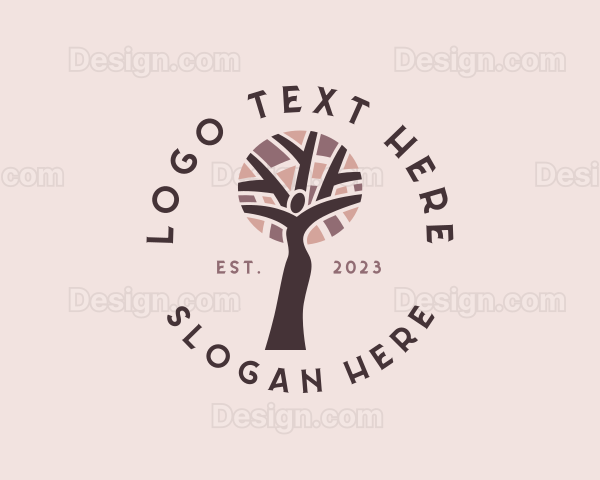 Female Healthy Tree Logo