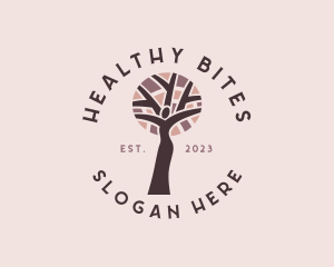 Female Healthy Tree logo design