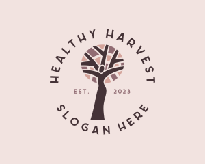 Female Healthy Tree logo design