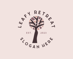 Female Healthy Tree logo design