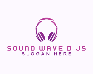 Headphones Music Studio logo design