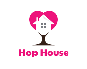 Heart Tree House logo design