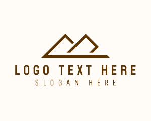 Minimalist Travel Mountain  logo