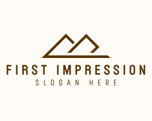 Minimalist Travel Mountain  logo design