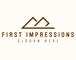 Minimalist Travel Mountain  logo design