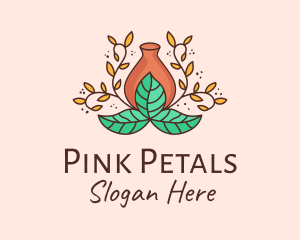 Flower Vase Decoration logo design