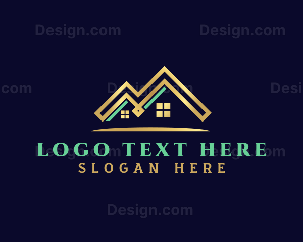 Premium House Roof Real Estate Logo