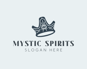 Mystical Crown Eye logo design