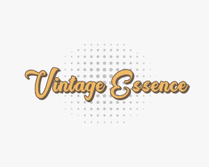 Vintage Retro Halftone logo