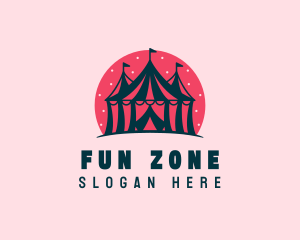 Fun Circus Tent  logo design