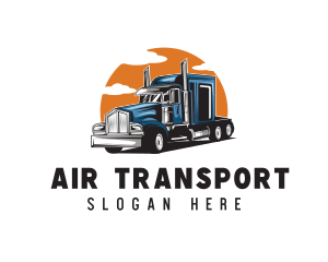 Trucking Haulage Vehicle logo design