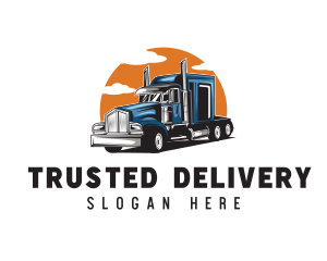 Trucking Haulage Vehicle logo design