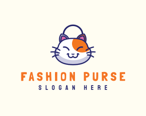 Cat Fashion Bag logo design