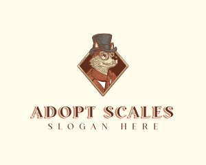 Debonair Puppy Portrait logo design