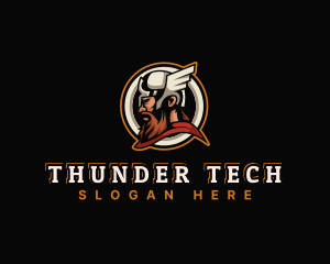 Thor Thunder Warrior  logo design