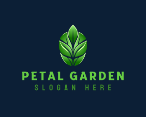 Organic Nature Leaf logo design